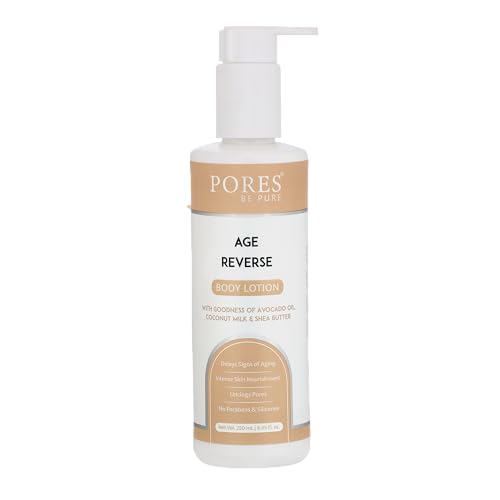 Image of PORES Be Pure Nourishing Body Milk 250ml Body Lotion | 72Hr Hydration | Deep Moisture Care for Very Dry Skin | Enriched with Almond Oil | Smooth, Radiant & Healthy Looking Skin Care (Coconut Milk, 250)