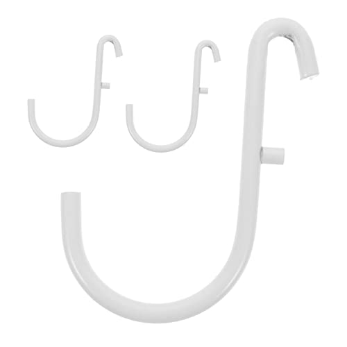 COSMEVIVI 3pcs Heavy Duty Pegboard Hooks J-Shaped Hooks for Pegboard Organization Stainless Steel Kitchen Workshop