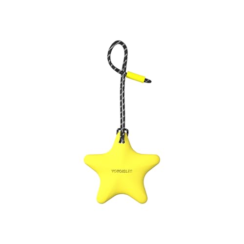 [YOYOISLES] AirTagΉ P[X L[z_[ GA^Op Xgbv Sʕی GA^OpP[X  ǂ 킢 GA^OJo[ GA[^O z_[ Air Stars Series Case for AirTag (Yellow