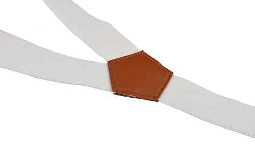 Image of Suspenders for Men Y Back Adjustable Elastic with Strong Clips 47 Inches