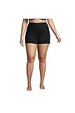 Lands' End Womens Chlorine Resistant Swim Short Control Black Regular 6
