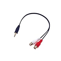 JZK 3.5 mm auf 2 Cinch Audiokabel, Phono Cinch Buchse auf 3.5 mm Stereo Klinkenstecker, Kopfhörer Audiokabeladapter
