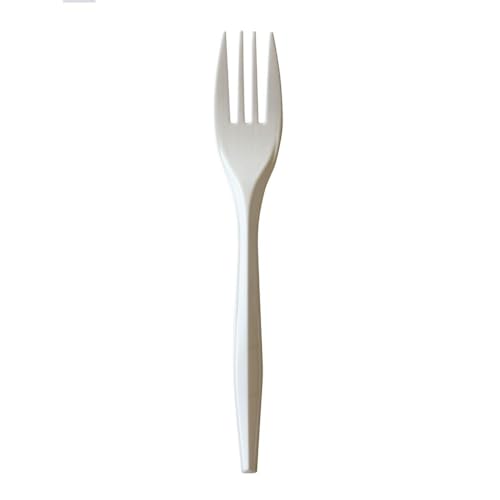 Boardwalk BWKFORKPPMW 5.51 in. Mediumweight Polypropylene Plastic Fork Cutlery - White (1000/Carton)