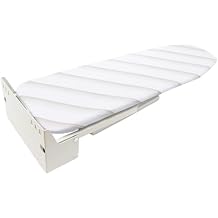 Wall-Mounted Foldable Ironing Board Space-Saving, Heat-Resistant Compact Mount Fold Down Iron Board 37.4" x 7.55" Large Ironing Surface, for Homes and Laundry Rooms
