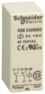 SCHNEIDER ELECTRIC RSB2A080BD INTERFACE RELAY, DPDT, 24VDC, 8A PLUG-IN