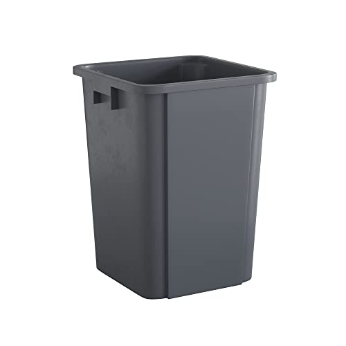 Image of 19 Gallon Grey Square Commercial Trash Can