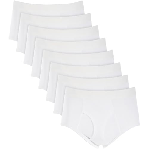 Club Room Mens 8 Pack Tagless Briefs White XXL