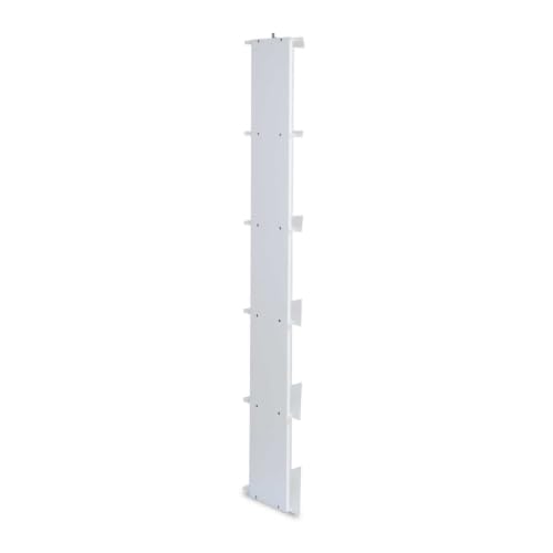Image of Nilkamal Wales Wooden Book Case | Book Shelf with 5 Open Shelves | Engineered Wood| Multipurpose Storage Organizer | for Living Room, Office, Library | White | DIY(Do It Yourself)