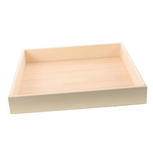 LALADEFIEE Bandeja de Arena de Madera para Divertido Interior y Exterior Arenero Compacto Resistente y Seguro para Actividades Infantiles