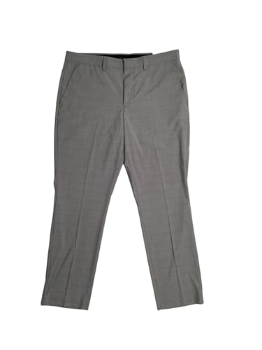 La Mejor Recopilación de Perry Ellis Portfolio Elite - solo los mejores. 37 Perry Ellis Portfolio - Pantalones de vestir tonales para hombre, Gris, 32 Regular