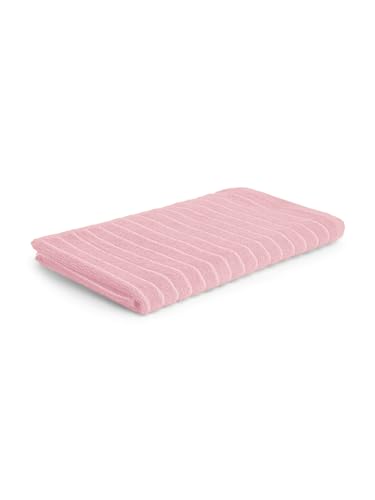Image of Welspun 2-in-1 100% Cotton Bath Towel-Parfait Pink