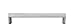 Edge Pull Drawer Handle in Brushed Chrome Finish (Set of 10) (3.87 in.)