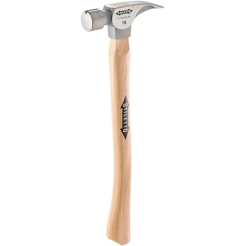 Stiletto TI16SC 16 oz Ti Smooth Face with Curved Hickory Handle, 18'