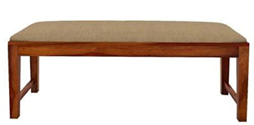 Image of SHRI MINTU'S ART Sheesham Wood Dining Table 6 Seater | Six Seater Dinning Table with 4 Chairs & 1 Bench for Home | Dining Room Sets for Kitchen & Restaurants | Chairs with Cushion | Rustic Teak Finish