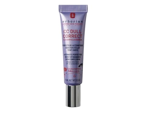 Erborian - CC Dull Correct - Automatic Complexion Perfecting Care - based on Centella Asiatica - Illuminating Radiance Booster Unified Skin - Face Cream - Korean Product - 15ml