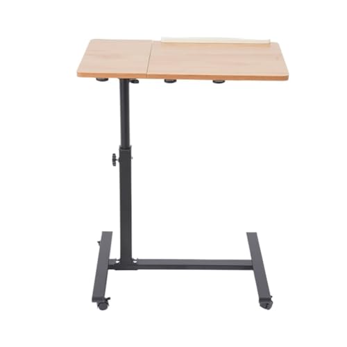 BTRYLDCFA Mesa sobre Cama Regulable Escritorio Ajustable for Ordenador portátil, Soporte móvil, Escritorio for Ordenador portátil de Oficina en casa con 4 Ruedas bloqueables