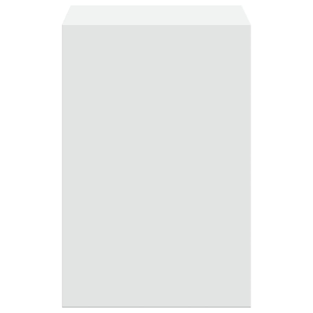 Supporto per monitor in legno bianco con organizer da scrivania, 80 x 20 x 30 cm, portata 35 kg, per scrivania del computer, scrivania, home office, ergonomico e facile da pulire