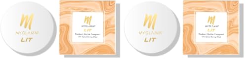 Image of MyGlamm LIT Radiant Matte Compact Powder - Serving Face, 9 gm (Pack of 2)