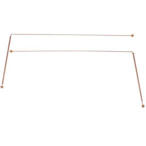 CIMAXIC 2 Pieces Tracking Rods Brass Dowsing Rods Spiritual Dowsing Rods Divination Rods Home Divination Tool Family Accessories Copper