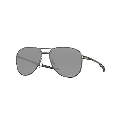 Oakley Pacote de óculos de sol OO4147: OO 4147 414702 Contrail Matte Gunmetal Prizm e kit de acessórios de correia preta grande, Contrail Matte Gunmetal Prizm, 57/14/144