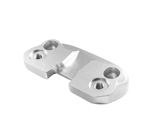 Poignée Riser Pince pour Scrambler 400 800 1100 Rehausseur Guidon Argent