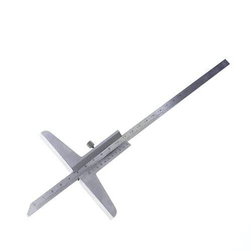 KATSU Jauge de Profondeur 0-200mm 0,02mm Précision Métrique Jauge de Profondeur Pied à Coulisse Vernier de Outil de Mesure 401172