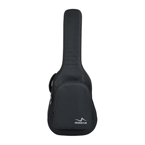 Image of Acoustic Guitar Bag /Cover with Foam Padding (Black) Strong and Durable for Multiple Sizes and Shapes Folk /Classical Guitars 38 inch, 39 inch, 40 inch, 41 inch (Black)