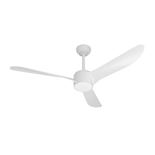 REVOICI Ceiling Fans with Lights, 52in White Ceiling Fan and Remote Control, 3 ABS Blades, 6 Wind Speed Noiseless Reversible DC Motor,Modern Flush Mount Ceiling Fan REVOICI Ceiling Fans with Lights, 52in White Ceiling Fan and Remote Control, 3 ABS Blades, 6 Wind Speed Noiseless Reversible DC Motor,Modern Flush Mount Ceiling Fan
