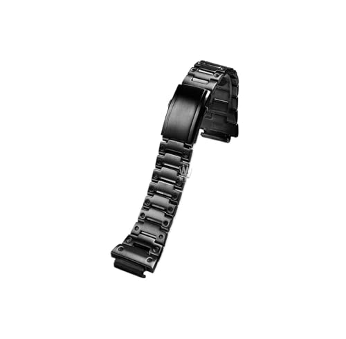 �J�V�I �X���[�� �X�N�G�A DW-H5600 Modified Stainless Steel Watch�o���h�ɓK���B, �u���b�N, For DW-H5600