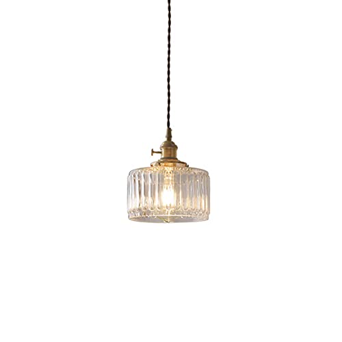 Lustre en verre moderne et lampe suspendue E27 pour luminaire de plafond