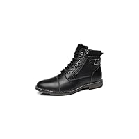 IVACHY Mens Smart Business Work Office Ankle Boots Zip Lace-up Dress Shoes