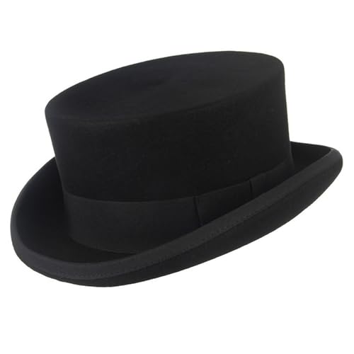 Chapeau Fedora ajusté résistant en laine pour accessoire de scène et fête