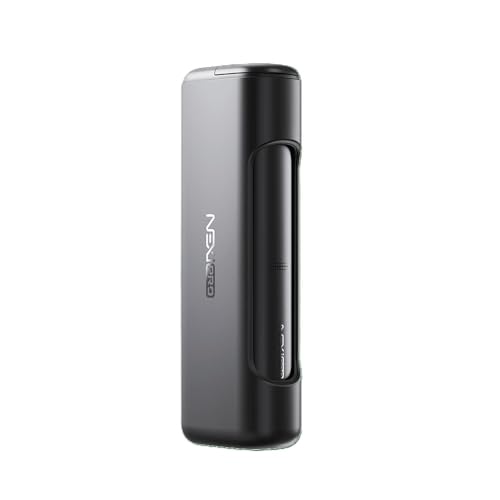 Aspire Nexi Pro Cigarette électronique avec Powerbank de joue MTL - Vapo Kit complet batterie 2000 mAh, Pod 2 ml, bobine 1,2 Ω, tir automatique (noir)