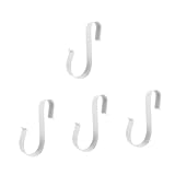 ibasenice 4 Piezas Soporte de Gancho Metálico para Colgador Resistente...