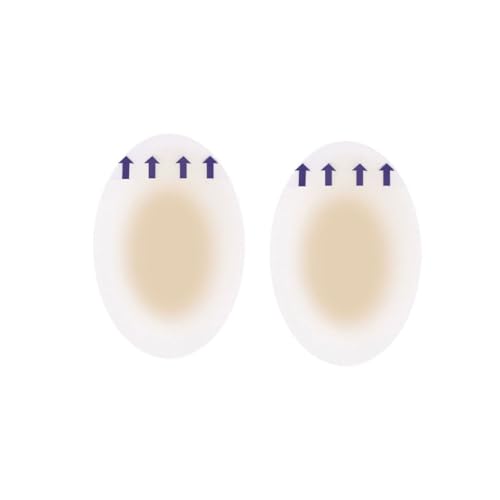 Zymoplas Almohadillas protectoras de Gel para talón, pegatinas para zapatos, herramienta para el cuidado de los pies, parches para blíster, 2 uds, 37 * 55mm