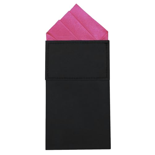 Image of Mens Pre-Folded Pocket Squares on Card Pocket Handkerchief for Suit Accessories