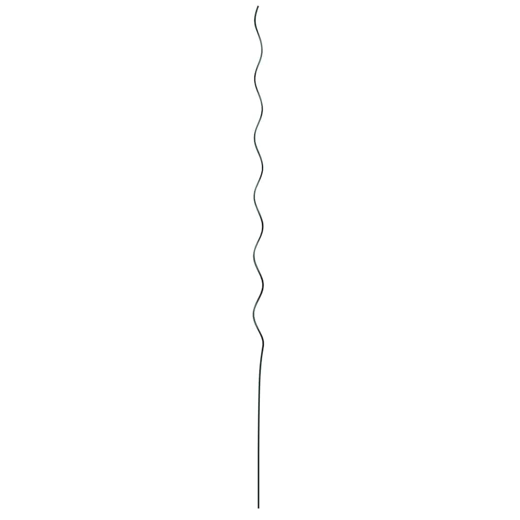 Spiral Pflanzenstütze Stahl 0,6 cm 50 Stück Grün 110 cm für Kletterpflanzen Bohnen Rankhilfe Garten Außen Pflanzstab