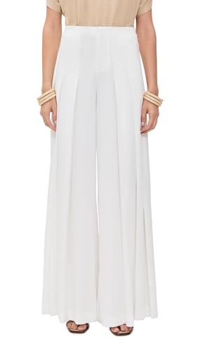 alice + olivia Women's Ainslie Ultra High Rise Pleated Wide Leg Pants