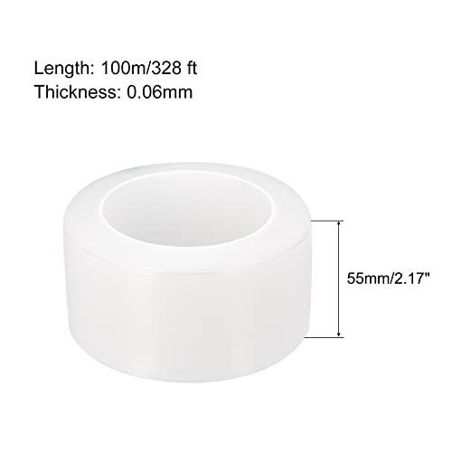 Image of MECCANIXITY Removable Protective Film, 2 1 /5 Inch x 328 Ft Surface Protective Scratch Film Roll for Furniture, Electrical Appliances, Clear