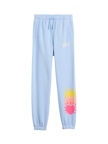 GAP Girls' Heritage Jogger, Cerulean Blue, Medium