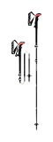 LEKI Micro Vario Carbon Trekking Pole Pair - 110-130 Black/Red