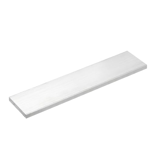 Image of uxcell Square Aluminum Flat Bar, 5 /16 inch Thick 2.2 inch Width 10 inch Length Square Aluminum Bar 6061 Aluminum Flat Plate, 8 x 55 x 254mm T6511 Solid New Mill Stock for Industrial Building