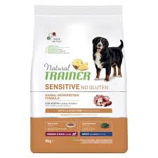 Natural Trainer Cane Medium Adult Anatra 3kg, alimento secco completo per cani adulti di taglia media e grande, gusto ANATRA, confezione da 3kg.