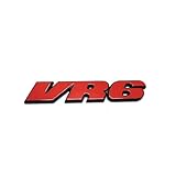 VR6 3D car Sticker Tattoo MK3 Rear Chrome Badge Vent Luggage Badge(Red)