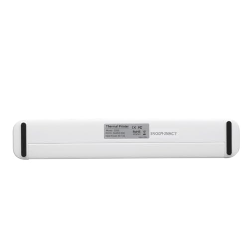 Image of Walfront Portable Thermal Printer, Wireless Inkless Printer with 203 DPI HD Print Technology, 2600mAh Battery, 57mm to 216mm Paper, Compact for Home Office School iOS OS X
