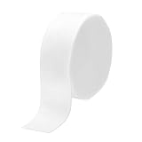 QUARKZMAN 5cm x 9m Cinta de Terciopelo, Blanco Cinta de Regalo Cuerda Decorativa Vintage de 10 Yarda Velvet Ribbon para Ramos Lazos Manualidades Bricolaje DIY Fiestas, Blanco