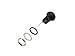 E-Switch RP8200B2M1CEBLKBLKRED Round Illuminated Pushbutton - 2 Item(s)
