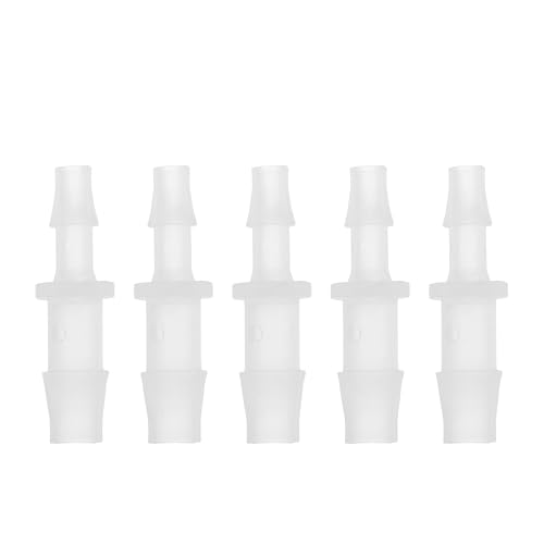 HEROFFIX 5 Pcs Aquarium Plastic Hose Barb Fitting 7/32