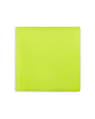 Sovie HORECA Tischdecke in Lime aus Linclass® Airlaid, 80 x 80 cm – 20 Stück frische Stoffoptik Einwegtischdecken für Gastronomie, Hotel, Catering & Events