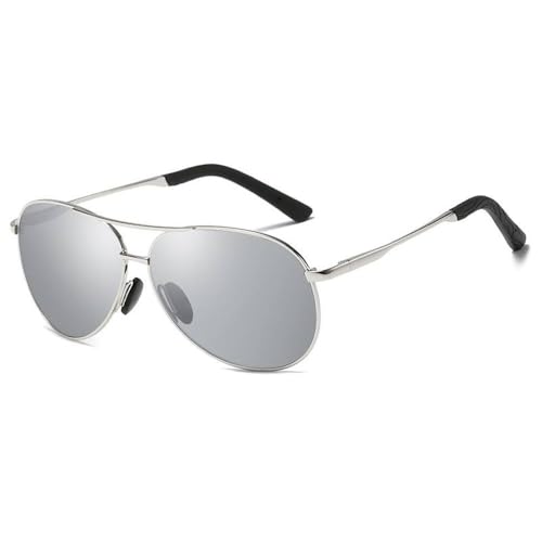 Lunettes de soleil pour hommes UV400 rétro monture métal protection cyclisme